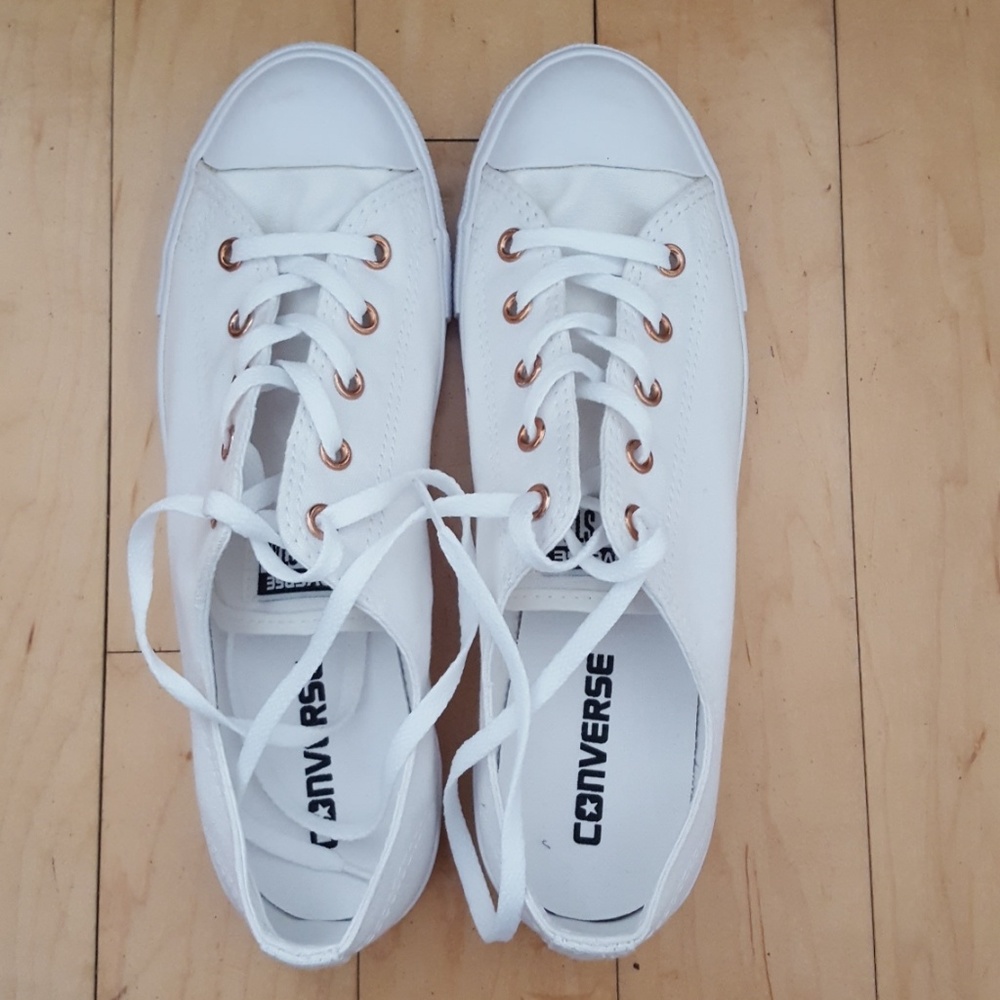 NEW Converse Dainty Ox White/White/Gold